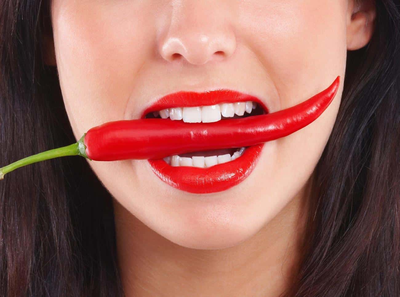 Close-up of a smile with immediate whitening results after treatment York