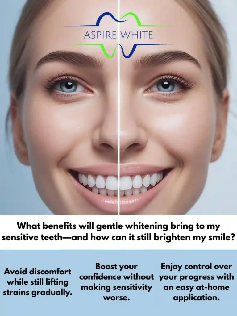 What benefits will gentle whitening bring to my sensitive teeth—and how can it still brighten my smile York